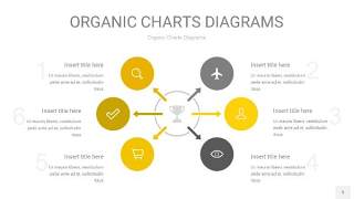 灰黄色循环PPT图表5