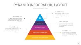彩色3D金字塔PPT信息图表19