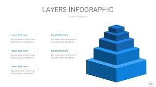 蓝色3D分层PPT信息图15