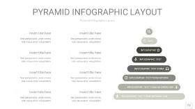 灰色3D金字塔PPT信息图表11