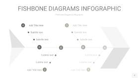 灰色鱼骨PPT信息图表2