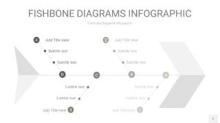 灰色鱼骨PPT信息图表2