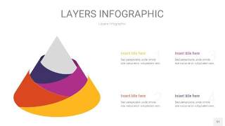 彩色3D分层PPT信息图31