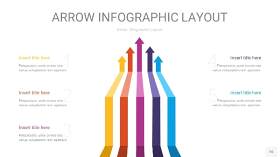 彩色箭头PPT信息图表16