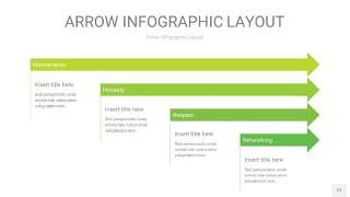 浅绿色箭头PPT信息图表12