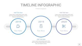 紫蓝色时间轴PPT信息图32