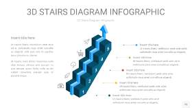 多彩3D阶梯PPT图表26