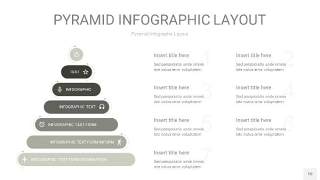 灰色3D金字塔PPT信息图表10