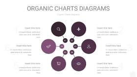 紫色循环PPT图表7