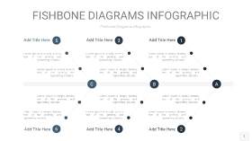 深天蓝色鱼骨PPT信息图表1