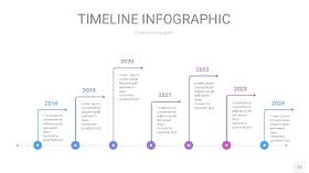 紫蓝色时间轴PPT信息图12