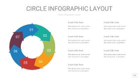 多彩圆形PPT信息图16