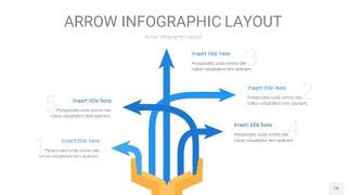 蓝色箭头PPT信息图表15