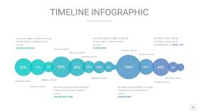 蓝绿色时间轴PPT信息图26