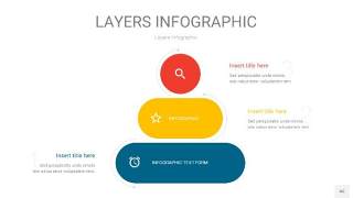 四色3D分层PPT信息图46