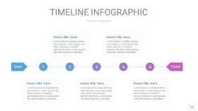 紫蓝色时间轴PPT信息图18