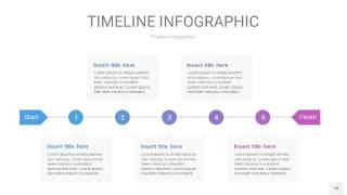紫蓝色时间轴PPT信息图18