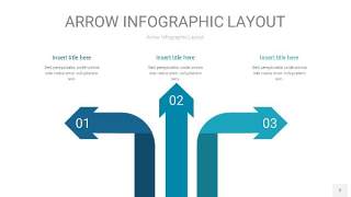 天蓝绿箭头PPT信息图表2