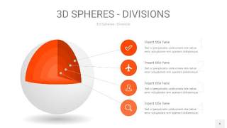 橘红色3D球体切割PPT信息图6