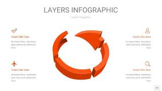 橘红色3D分层PPT信息图39