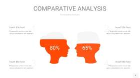橘红色用户人群分析PPT图表4