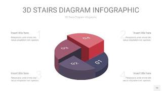 紫黄色3D阶梯PPT图表10