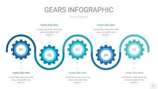 宝石绿齿轮PPT信息图17