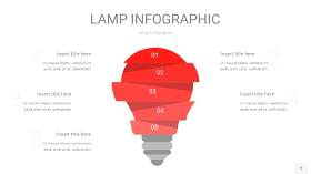 红色创意灯PPT信息图5