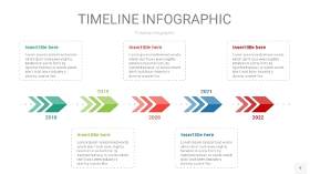 红蓝绿色时间轴PPT信息图9
