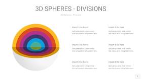 多彩3D球体切割PPT信息图1