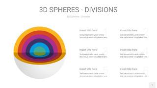 多彩3D球体切割PPT信息图1