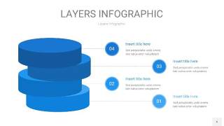 蓝色3D分层PPT信息图6