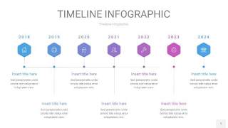 紫蓝色时间轴PPT信息图1