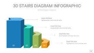3D阶梯PPT图表16