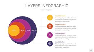 彩色3D分层PPT信息图45