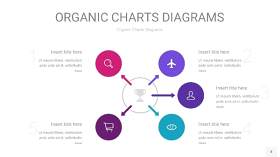 玫瑰紫色循环PPT图表4