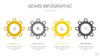 灰黄色齿轮PPT信息图7