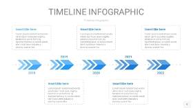 天蓝色时间轴PPT信息图9