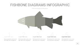 灰色鱼骨PPT信息图表10