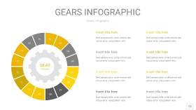 灰黄色齿轮PPT信息图13