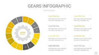 灰黄色齿轮PPT信息图13