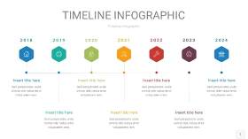 彩色时间轴PPT信息图1