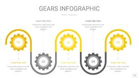 灰黄色齿轮PPT信息图16