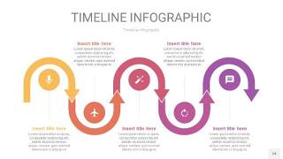 紫黄色时间轴PPT信息图24