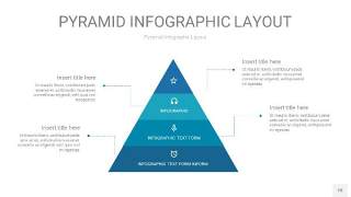 宝石蓝3D金字塔PPT信息图表18