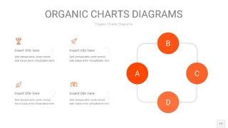 橘红色循环PPT图表11