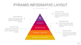 红黄色3D金字塔PPT信息图表19