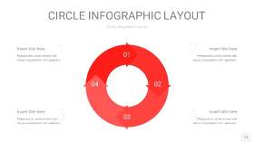红色圆形PPT信息图13