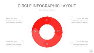 红色圆形PPT信息图13