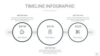 莫兰迪蓝色时间轴PPT信息图32
